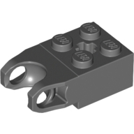 Lego kostka (kostička) 2x2 kulatá spojka, tmavě modro šedá (4524353)
